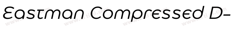 Eastman Compressed D字体转换